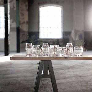 Värmeljuslykta glas S.