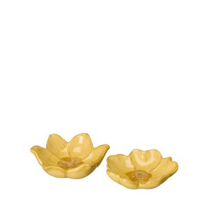 Blomskålar Jannike gula, 2 st