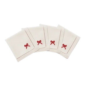 Bow Servett 4 pack - Röd 45x45 cm