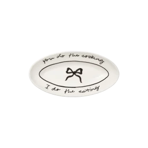 Bow Litet Serveringsfat - Svart 26 cm