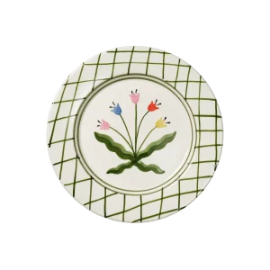 Madelen Möllard Tulip Tallrik - Grön 28 cm