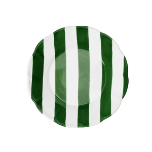 Stripe Tallrik - Green 28 cm