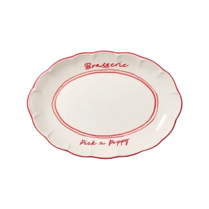 Bistro Serveringsfat - Röd 36 cm