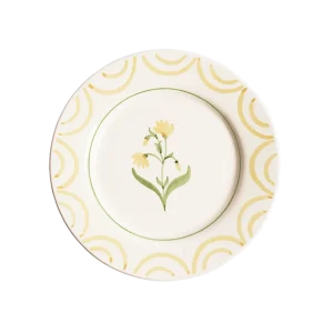 Cottage flower tallrik - Gul 28 cm