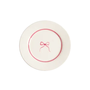 Bow assiett - Rosa 22 cm