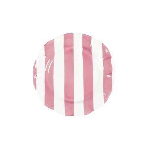 Stripe assiett - Mörkrosa 21 cm