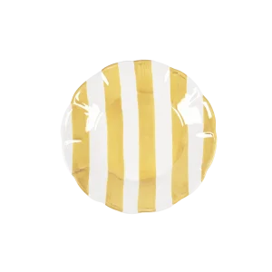 Stripe assiett - Gul 21 cm