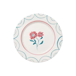 Cottage Flower tallrik - Teal 28 cm