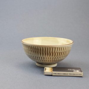 Skål streck beige