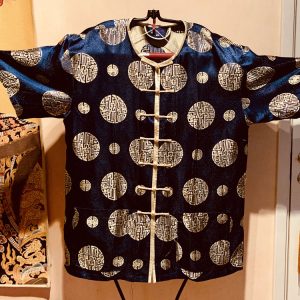 Kinesisk Vintage Jacka i siden för Män No3