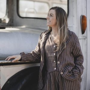 Bee linnen jacket – Mocha