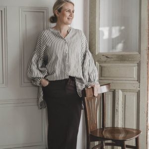 Box skirt- brun
