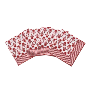 Lily Servett 4-pack - Burgundy 45x45 cm