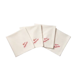 Quote Servett 4-pack - Röd 45x45 cm