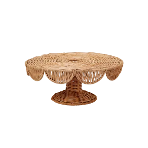 Scallop tårtfat - Natural 30x12 cm