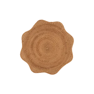 Scallop rotting bordstablett - Natur 33 cm