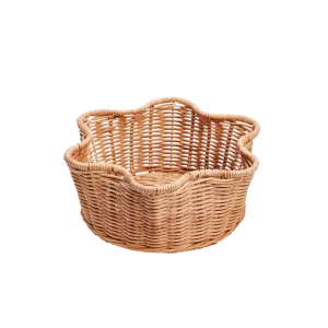 Rund Rottingkorg - Natur 23 cm