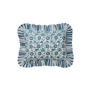 Damson kuddfodral - Teal 30x40 cm