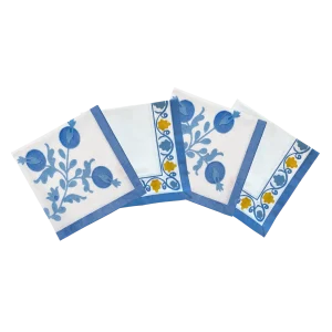 Suzani Servett 4-pack - Blå 45x45 cm