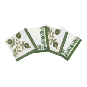 Suzani Servett 4-pack - Grön 45x45 cm