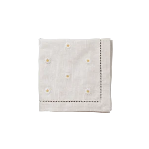 Daisy Servett - Vit 45x45cm