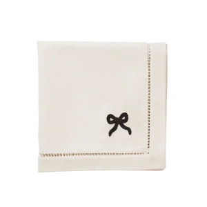 Bow Servett - Svart 45x45 cm