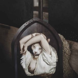 Bricka/tavla zita katt