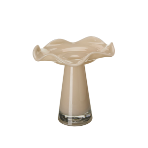 BARBRO Vas Beige 18x17cm