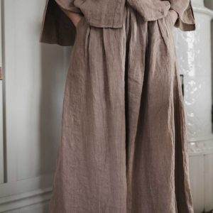 Billi linen pants – camel
