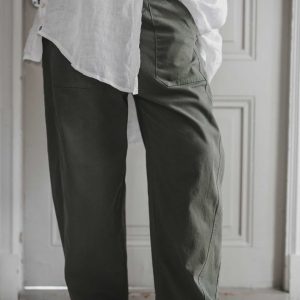 Box mood pants – mörkgrön.