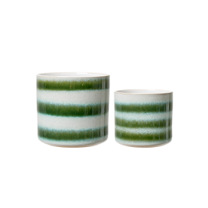 CORA Kruka Vit/Grön