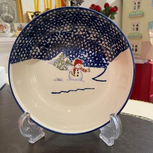 Djup Jultallrik Snögubbe