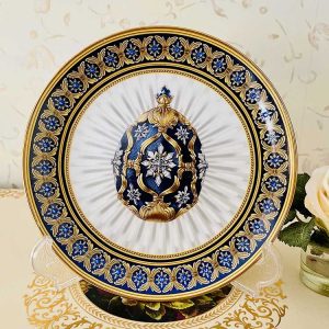 Franklin Mint Tallrik med Fabergé inspirerat Motiv  No2