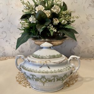 Antik Fransk Sockerskål i Empire