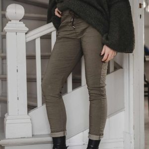 Box pant grön