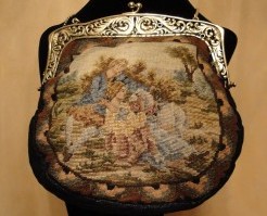 Aftonväska med bygel i äkta silver