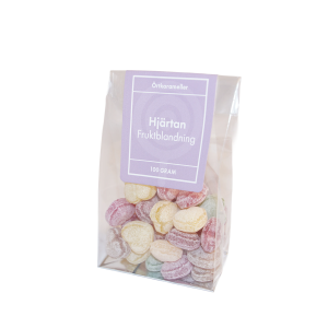 Hjärtan Blandad Frukt örtkarameller i ståpåse