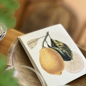 Disktrasa Citron – Miljövänlig Kökstrasa Med Citronmotiv