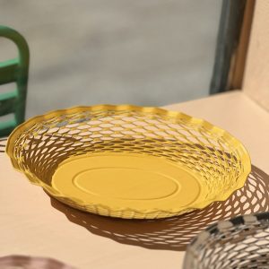 Brödkorg Gul – Rostfri Korg Roger Orfevre