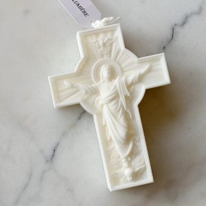 Dopljus Jesus På Kors – Handgjort Ljus La Lumière