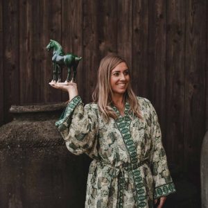 Sahki kimono – green