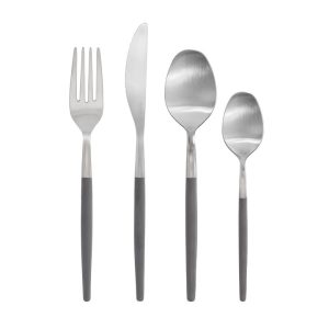 BESTICKSET MAXIME, BLOMUS, MÖRKGRÅ (16 DELAR)