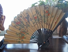 Vintage solfjäder för upphängning