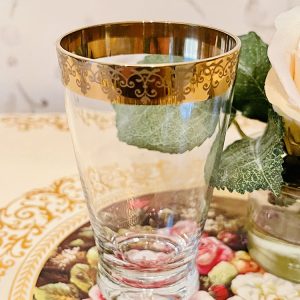 Vintage Selterglas med Guldkant No4
