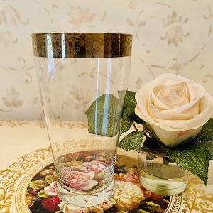 Vintage Ölglas med Guldkant No5