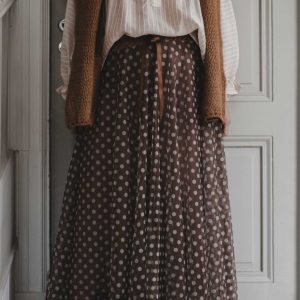 Tyllkjol prickig – taupe.