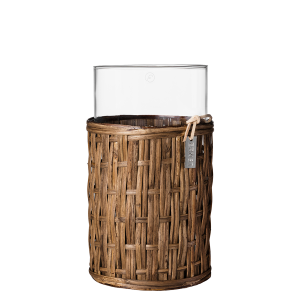 Vas d10 h18 cm Mörkbrun