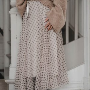 Tyllkjol prickig – Beige.